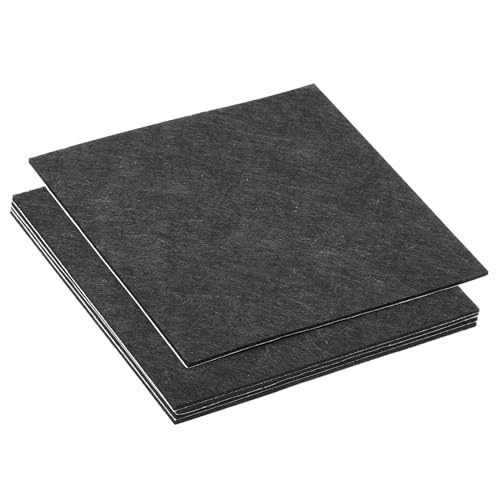 PATIKIL 6x6 Inch Black Square Felt Lamp Base Pads, 5 Pack, 2mm Thickness, Anti-Scratch, Non-Slip - color: Black, size: 6x6 Inch