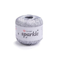YarnArt Sparkle Metallic Shiny Yarn, 60% Metallic Polyester 40% Polyamide, 25g, 160m, 2.5mm Needles & 3mm Hooks (1300) - color: 1300