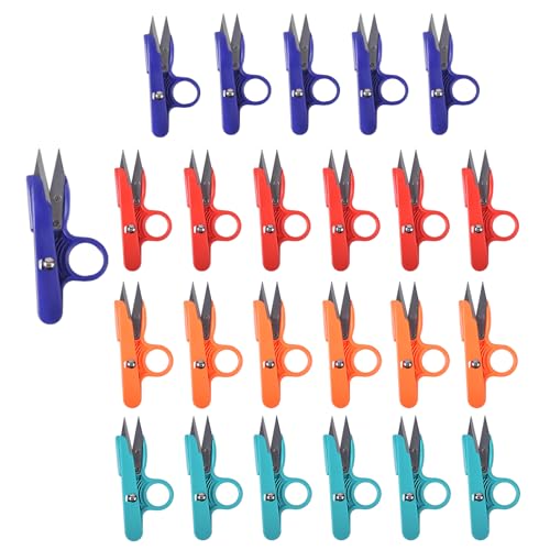 UCEC 24Pc Thread Snips Sewing Scissors Small Fabric Scissors Thread Cutter - color: 24pack 4color