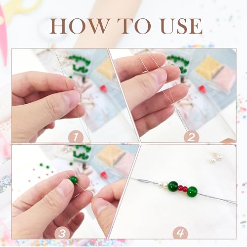 Deshionew 5 PCS Beading Needles for Seed Beads - 5 Sizes