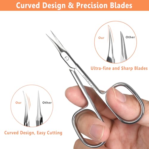 THRAU Profession Cuticle Scissors Extra Fine for Women and Men - size: Profession