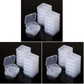 Mr. Pen- Bead Organizer Box, 12 pcs, Clear (Pack of 3) - color: Clear White, size: 12 Pcs(2.15"x2.15"x0.7") (Pack of 3)