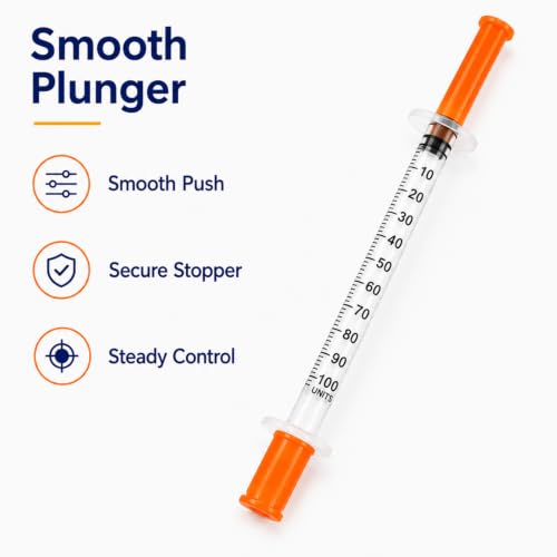 u-100 30g 5/16 1cc syringe with needle, disposable syringe, Pack 100 - size: 1ml-30G-5/16-100-YELLOW