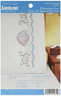 Janlynn Seashells Pillowcase Pair Stamped Cross Stitch-20 X30