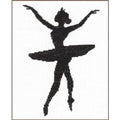 Lanarte Counted Cross Stitch Kit: Ballet Silhouette 3 (Evenweave) - style: Ballet Silhouette 3