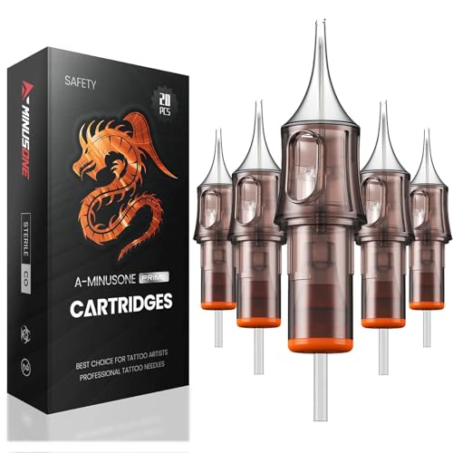 20 Assorted Tattoo Cartridge Needles Mixed Size #12 Standard Round Liner&Round Shader- 5 Pcs each of 7RL, 9RL, 5RS, 9RS Pro Disposable Membrane Tattoo Needles - size: 20Pcs-12RL+RS
