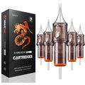 20 Assorted Tattoo Cartridge Needles Mixed Size #12 Standard Round Liner&Round Shader- 5 Pcs each of 7RL, 9RL, 5RS, 9RS Pro Disposable Membrane Tattoo Needles - size: 20Pcs-12RL+RS