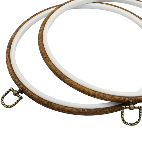 Waziaqoc 10 Inch Embroidery Hoop Frame Set, Round Circle, 3 Pcs - style: 10 inch