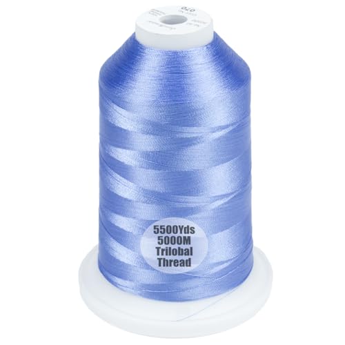 Simthread 5500Yds/5000M 40WT Polyester Embroidery Thread Cornflower Blue070 - color: Cornflower Blue-070
