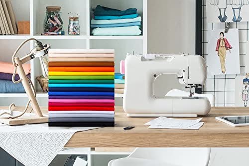 Craftido-19 Options-100% Cotton Fabric by The Yard in Solid Color 44”Wide by 3yd (9 ft) -Medium Weight 5.2 oz-Soft Cotton for Quilting, Sewing, Crafts, Binding, Backing and Lining - Black - color: Black