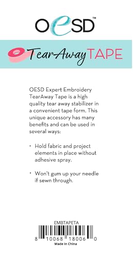 OESD Expert Embroidery Tape Tear Away 2 Pk