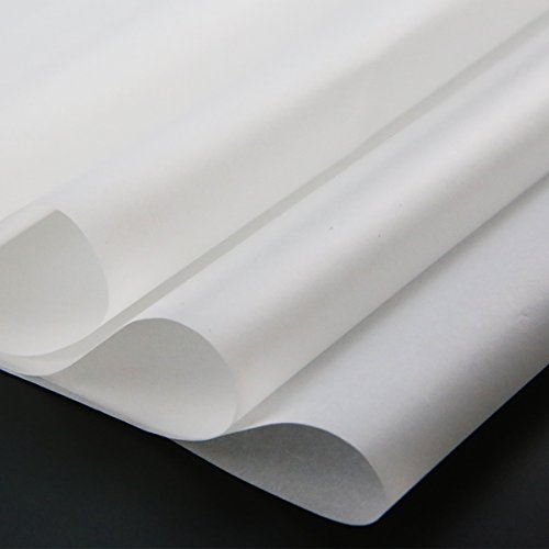 50 Pcs Carbon Transfer Paper Tracing Paper 11.7"×8.3" for Transfer Pattern on Wood, Paper, Canvas (White) - color: White
