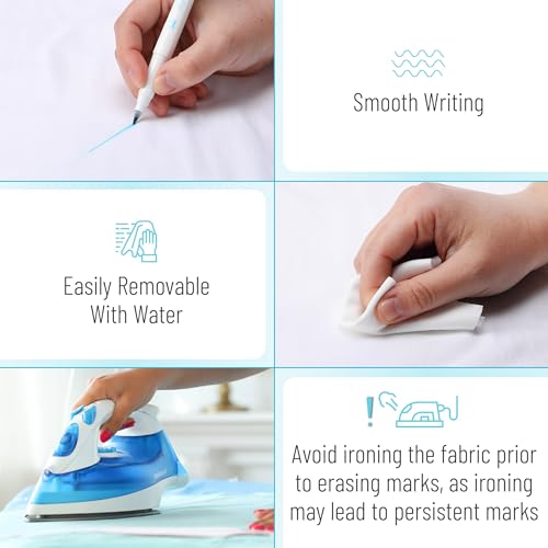 Mr. Pen- Washable Fabric Markers for Sewing, 5 Pack, Blue - size: 5 Pack