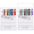Hestya Pre Threaded Needles Hand Sewing Quick Fix, Rich Color - color: Rich Color