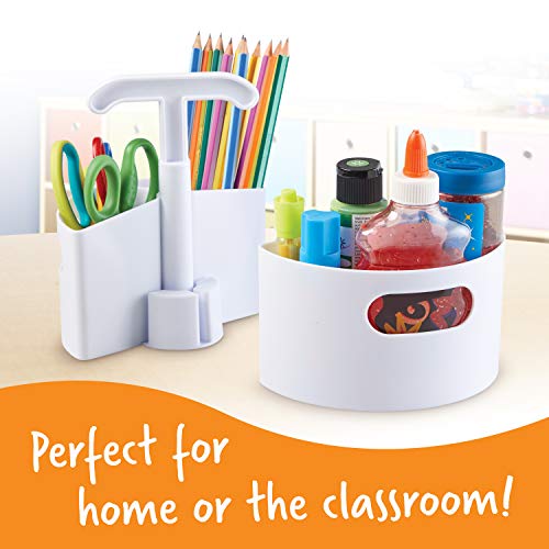 Learning Resources Create-a-Space Storage Mini Center, White
