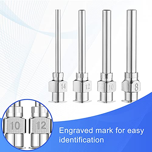 Honoson 24 Pcs Industrial Blunt Tip Dispensing Needle
