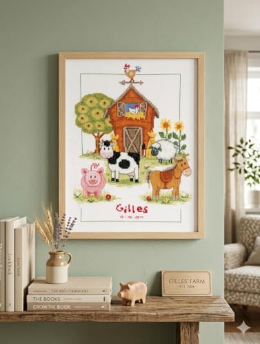 Vervaco Counted Cross Stitch Kit at The Farm 8.8" x 11.6"