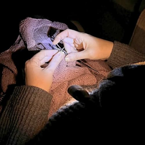 Lumos Knitting Light, Crafter Light Around Neck for Knitters and Crocheters, 3 Colors & Adjustable Brightness. Portable, Wearable, Rechargeable&Long Lasting (Black) - color: Black