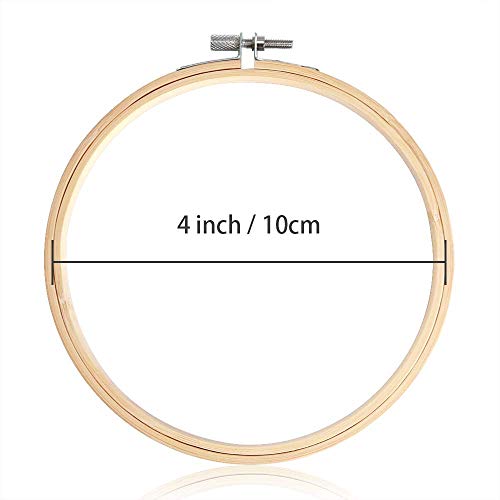 Caydo 12 Pieces 4 Inch Round Embroidery Hoop Bulk - style: 4 Inch