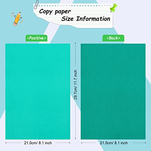 Outus 100 Sheet Carbon Transfer Paper A4 Size with Stylus Tools, Multicolor - color: Black, Blue, White, Green, Red, Yellow