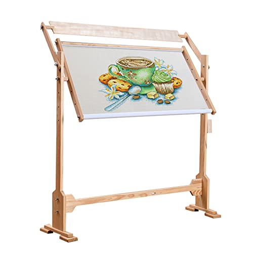 Floor-Standing Type Stand with Adjustable Embroidery Stand Cross Stitch Floor Stand for Living Room, Dining Room, Study Room, Bedroom(29.52*15.75inch)