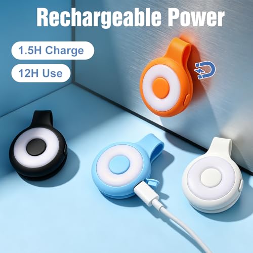 Rechargeable Nurse Lights Clip On for Night Shift, Badge Light - color: O-Black