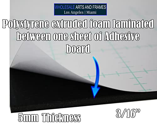 Self Adhesive Foam Board 5x7 10PK Black Self Stick Mounting Board. Foam Core with Adhesive 5x7 Foamboard. Poster Board with Sticky Side, Self Adhesive Foamcore 5X 7.Acid Free, 3/16 Thick - size: 5x7 10 Pack, style: Adhesive Black 3/16"
