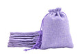 Sansam 50pcs 4.0X5.60 Inch Drawstring Burlap Gift Bags, Jute Jewellery Pouches, Small Light Purple Lining Burlap Favor Sacks For Herb, Spices, Jute Treat Bags for Christmas, Wedding, Party - color: Light Purple