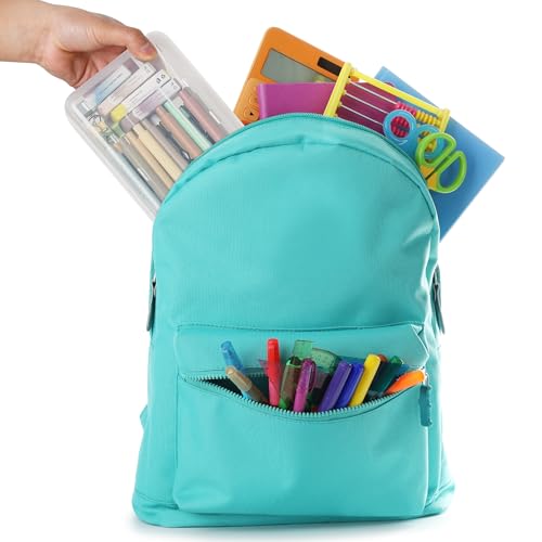 Mr. Pen- Plastic Pencil Case Box, 12 Pack - color: Clear, size: 12 Pack