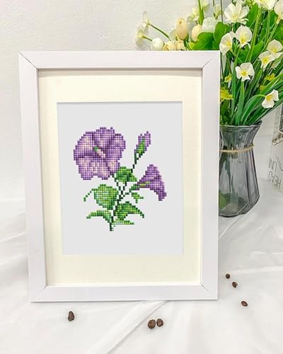 PeakLuv Small Diamond Art Kits Flowers Mini Diamond Painting Kit for Adults - color: Flowers 2