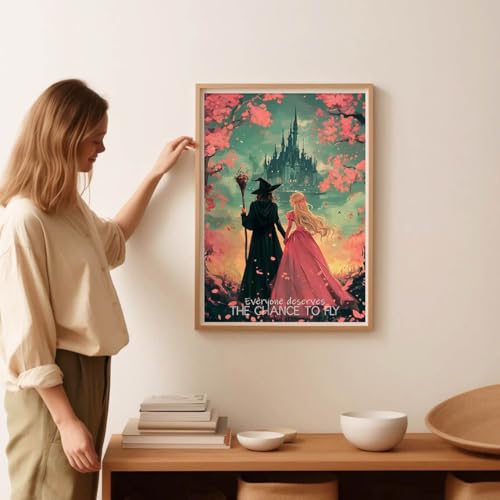 Witch Stamped Cross Stitch Kits for Adults -Princess Embroidery Kits for Beginners Adults,11 CT Patterns Dimensions Counted Cross Stitch Kits for Adults Arts Craft 12x16 inch - color: Cross stitch-29