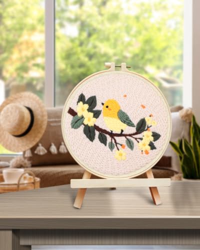 TINDTOP Punch Needle Kits, DIY Punch Embroidery Kits - color: Set B