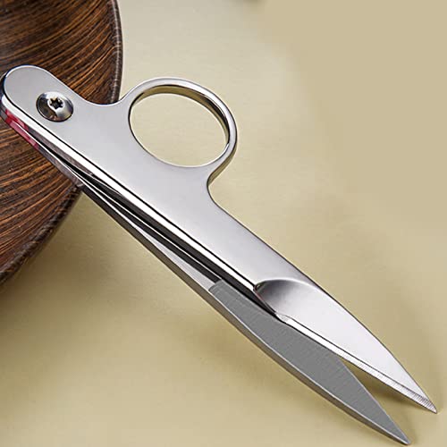 Newness Thread Snips, Sewing Snips with Protective Plastic Sleeve, Mini Small Snippers Shears Trimming Nipper Clipper for Variety of Material, Fishing Line, Fabric, DIY, Yarn Scissors