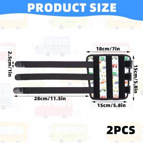 2PCS Thumb Sucking Guard, Thumb Guard for Thumb Sucking(Sky Blue Car) - color: Sky-blue Cars