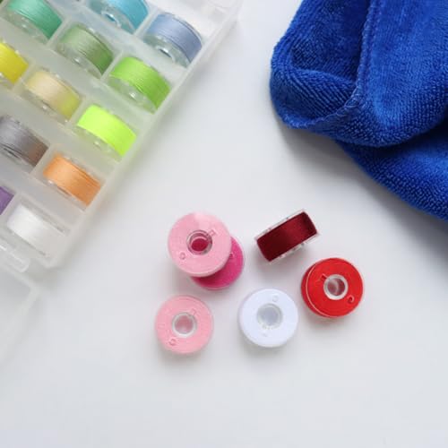 36 Pcs Bobbins and Sewing Threads with Bobbin Case - color: Multicolor