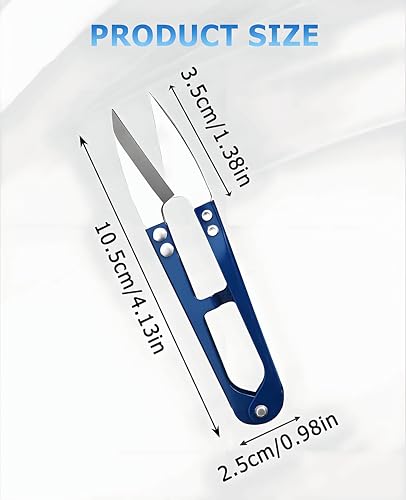 DAWZMR 24 Pcs 4.1" Yarn Snips Scissors for Sewing, Small Embroidery Thread Snippers Cutter Mini
