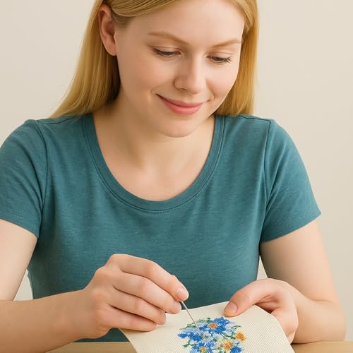 Essentials By Leisure Arts Aida Cloth, 18 Count, Cream, Cross Stitch Fabric, Embroidery Fabric, Cross Stitch Supplies for Crafting, Stitching, and Sewing Projects 15X18 - color: 18ct Cream