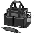 SCAVATA Compact Wearable Cleaning Caddy with Handle & Shoulder Straps - color: DarkGrey
