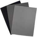 KCS 3 pc of 12" x 18"(30cmx45cm) 18CT Counted Cotton Aida Cloth Cross Stitch Fabric (Medium Grey+Dark Grey+ Black) - color: Medium Grey+dark Grey+ Black