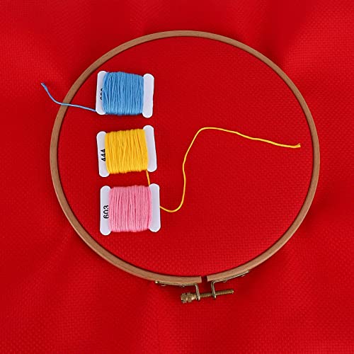 Aida Cloth 14 Count Cross Stitch Fabric,19×28inch (14CT, Red) - color: Red, size: 14CT