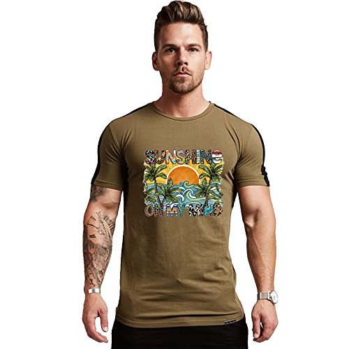 Iron on Transfers Patches for T-Shirt Clothes Decoration Summer Series Stickers Beach Coconut Trees Sea Waves Sunset Iron on Stickers Appliques Decals for Clothing Jeans Bags Pillow Covers 5PCS