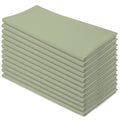 Aunti Em's Kitchen Flour Sack Dish Towels - Natural Cotton for Embroidery and Drying Glass, Hand, Dinnerware - Plain, Thick, Zero-Lint, Highly Absorbent - Set of 12, 27 x 27 Inch, Sage Green - color: Sage Green