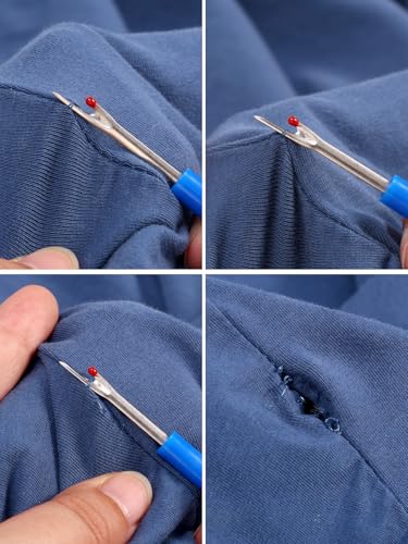 12pcs Convenient Handhold Sewing Seam Ripper/Collapsible Stainless Steel Thread Remover/Crafting Removing Threads Tool