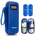 YOUSHARES Insulin Cooler Travel Case, Peptide Travel Case with Temp Display - color: 02 Blue