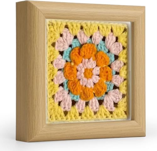 4x4 Small Shadow Box Picture Frame Display Case Tabletop Wall,1-Pack Beige - color: 1pcs beige