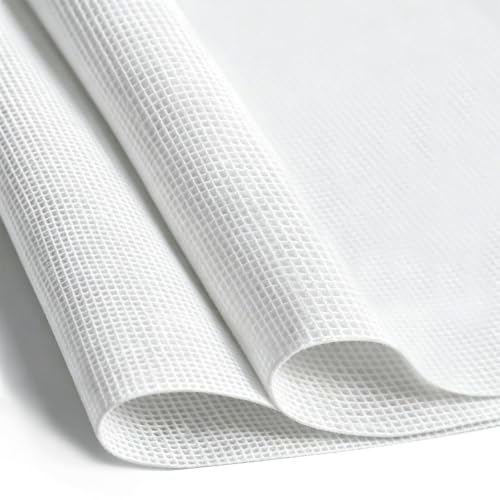 2PCS 14 Mesh 20"×20" Blank White Needlepoint Canvas