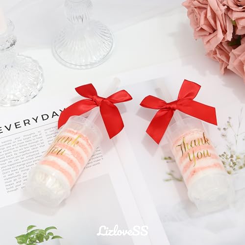 Self Adhesive Red Satin Ribbon Bows for Crafts 3" (50 Pack) - color: Red