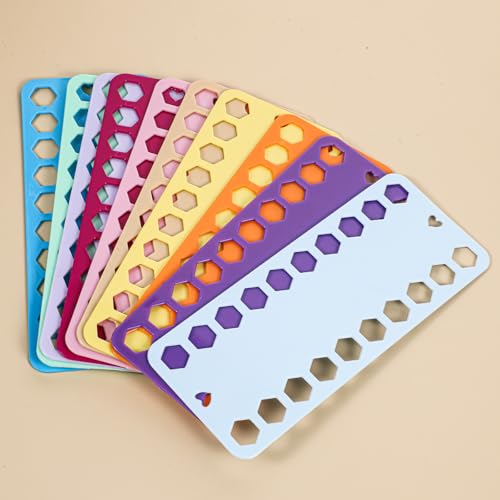 10PCS Embroidery Floss Organizer, Needlepoint Embroidery Thread Organizer Cross Stitch Supplies Plastic Sewing Threads Winding Plate Board Card Storage Tool (Mixcolor)