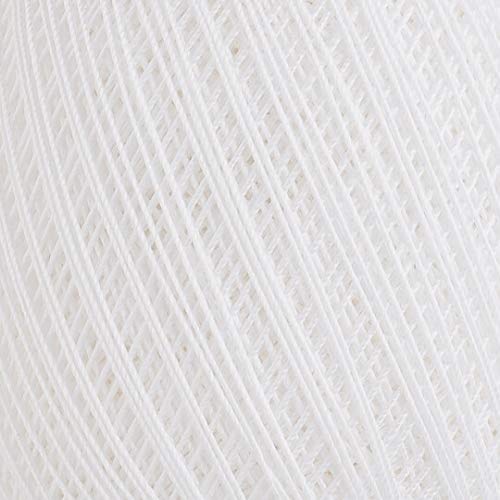 Yarn Art 1 Skein YarnArt Violet,100 Mercerized Cotton Yarn Threads Crochet Lace Hand Knitting Yarn Embroidery Arts Crafts (White 003) - color: 003