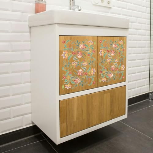 OLYCRAFT 3pcs/Set Boho Rub on Transfers for Furniture and Crafts 6x12 inch Paisley Furniture Decals Flower Theme Transfer Stickers Rub on Decals for Wood Furniture Home Decor - style: Paisley